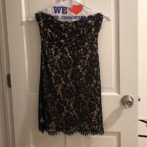 Lulus - lace strapless dress